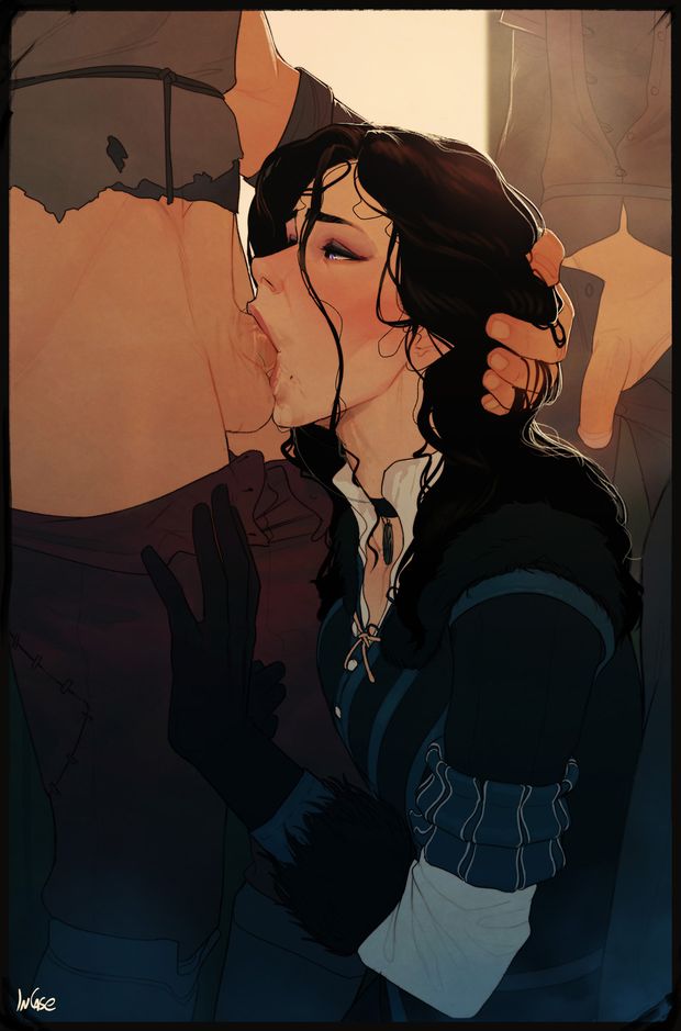 Yennefer deepthroat by InCase