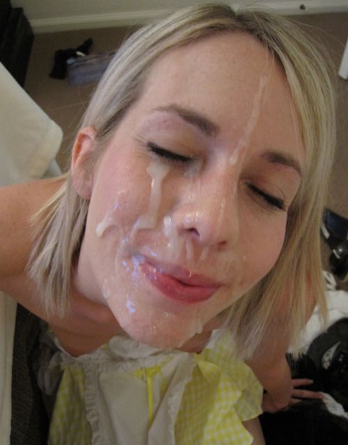 blonde cum slut