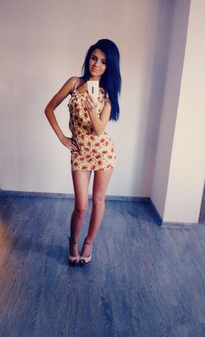 Nice rookie in cute short dress