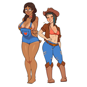Micaela & Emily Farm outfits by MrPotatoParty