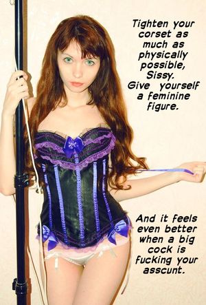 sissy corset