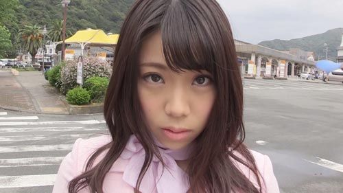 Shy japanese sweetie kissing you...