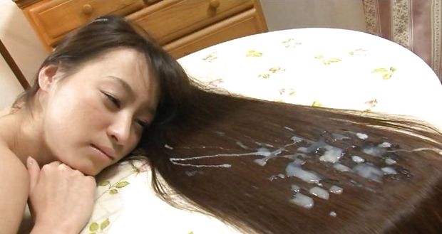 cum-shot hair