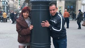 Sex-hungry mistress playing with her toy dude