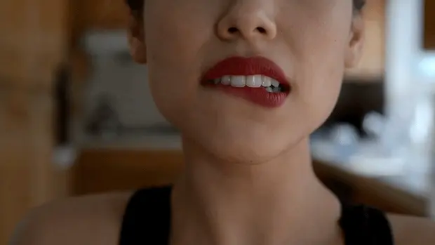 Lip bite
