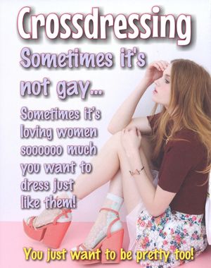 Crossdressing does not mean gay.