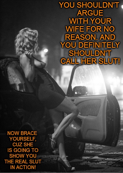 Now I'm going to be a slut 4 real