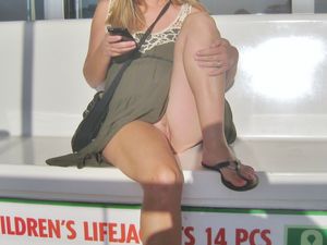 Bus Stop Upskirt Pussy