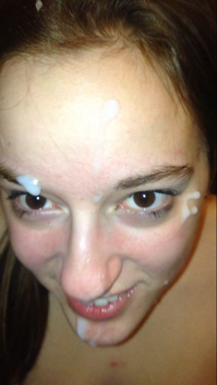 cum on her face