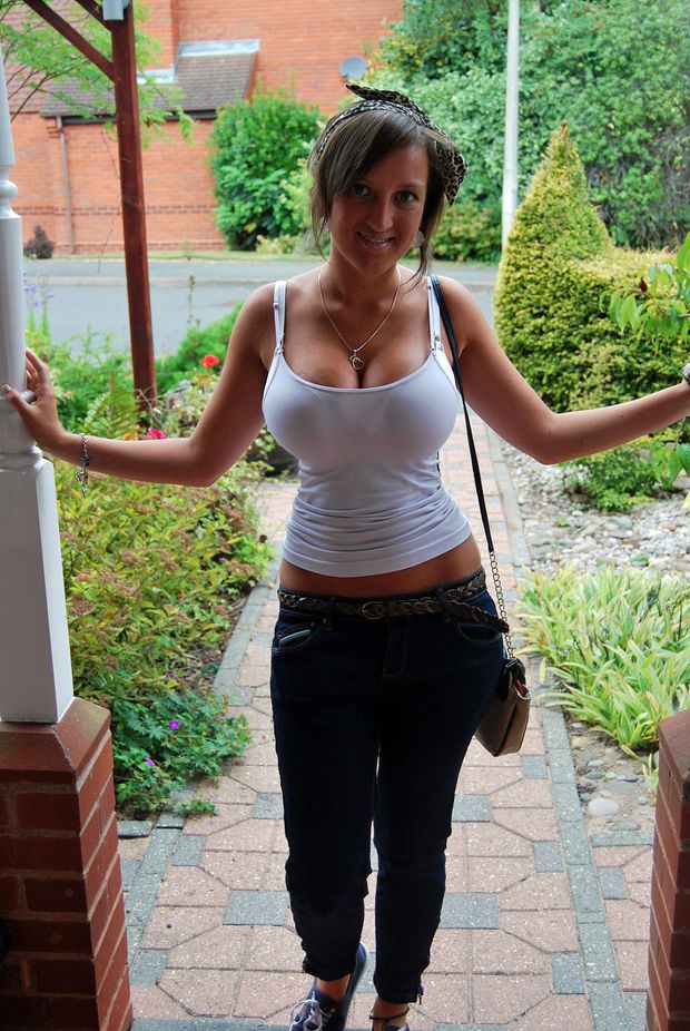 white tank top