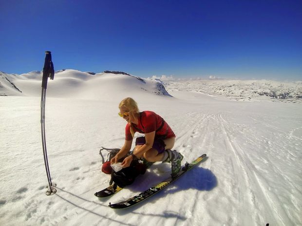 skiing
