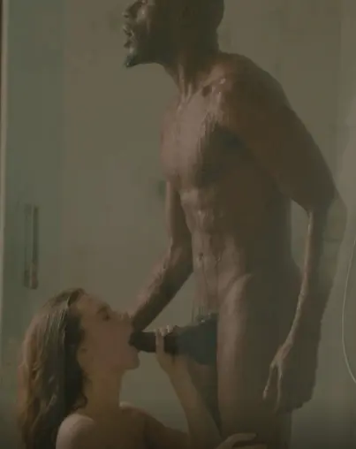 Anya Olsen [BLACKED] - sucking black cock in the shower