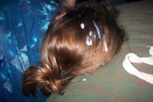 Cum on hair