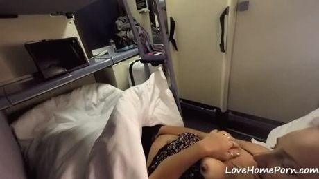 Chick has a wild romp with a stranger in the train