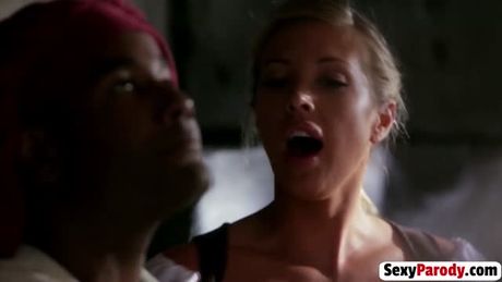 Perfect blonde MILF Julia Ann is having intense interracial sex