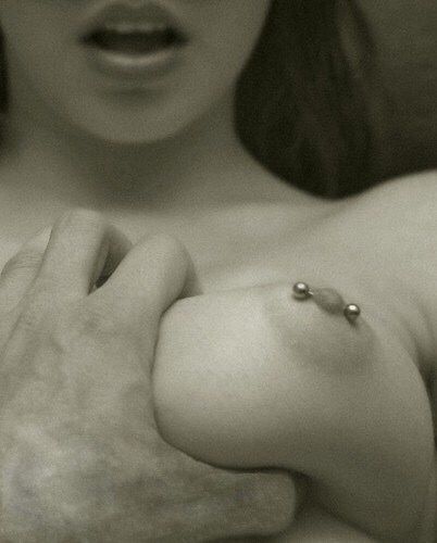 Nice pierced boob being grabbed