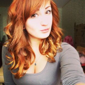 Random redhead chick with a pretty face