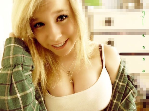 Non-nude blonde with big tits
