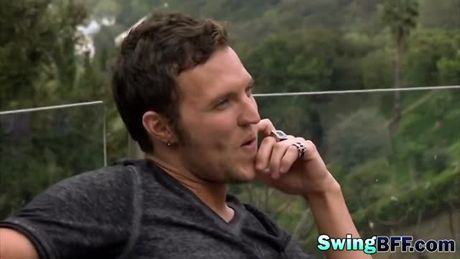 Asian petite chick foreplay with blonde girlfriend in fifty shades style