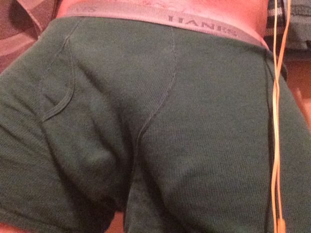 Big dick in boxers