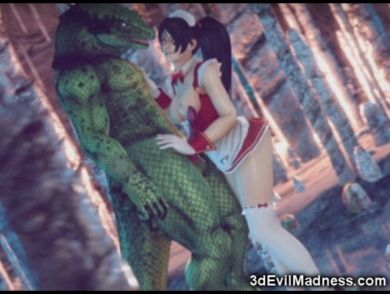 3D Babes Annihilated by Scary Monsters!