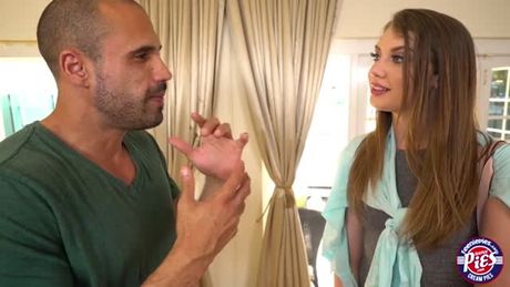 Horny for dick teen Elena gets what she craved for from a mans big hard dick after she gets wet with her lovers big dick.