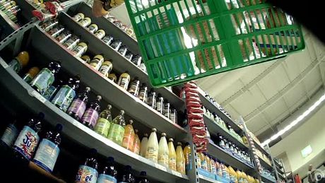 upskirt to a nice slutty at the supermarket.