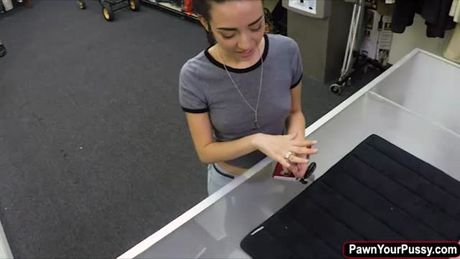 Brunette slut Kiley Jay takes a big dick real quick