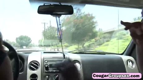 Big tits cougars foursome bisexual fuck big dick