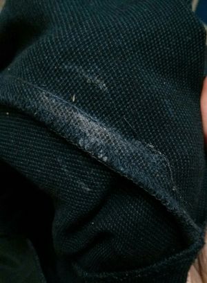 Pussy fluids in my female co-worker pants. Pussy stains.