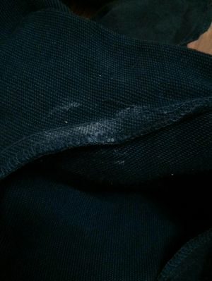 Pussy fluids in my female co-worker pants. They passed through the underwear.