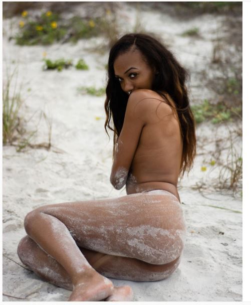 briana ingram ebony nude on the beach