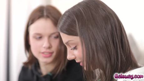 Dila starts licking down Angels pussy