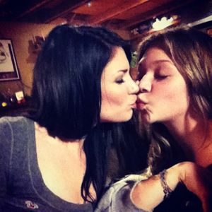 Lesbian kiss