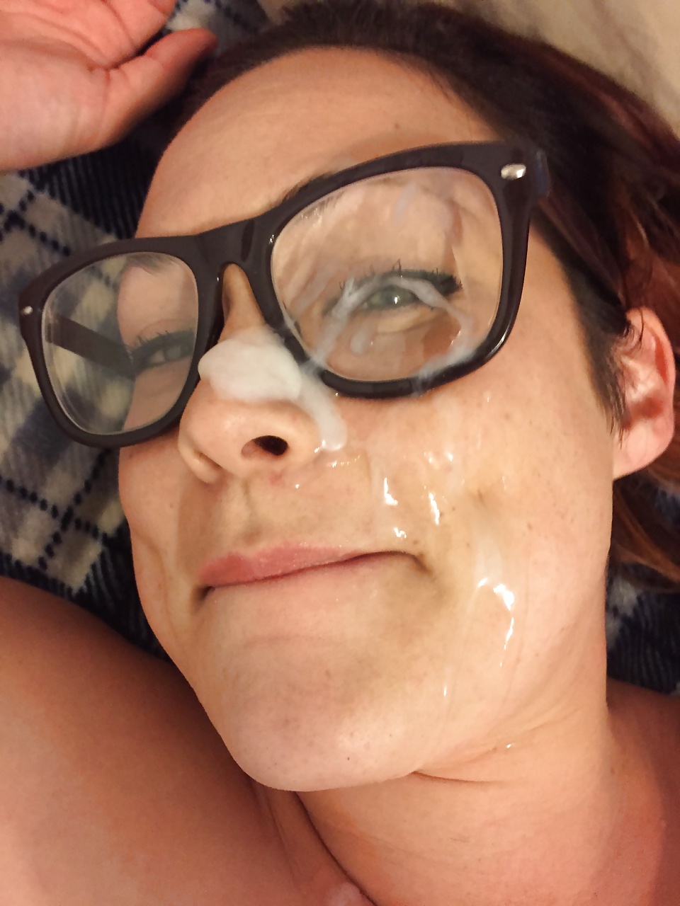jizz on glasses