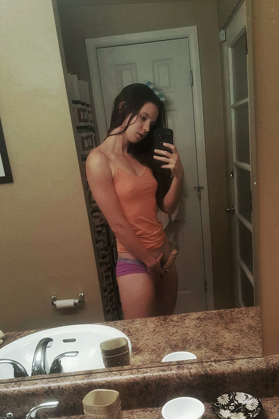 strapon posing