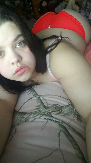 This slut loves to send me pics like this knowing i have a gf
