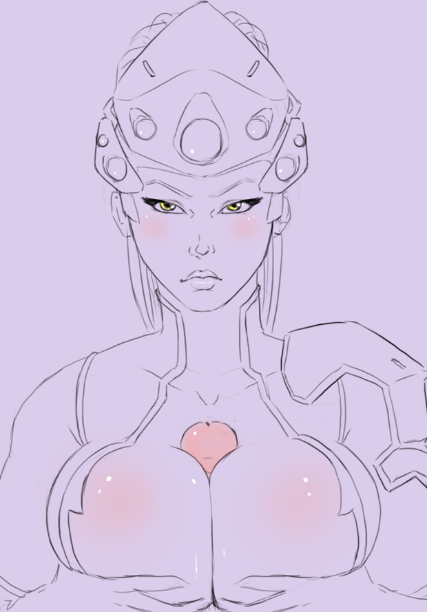 Widowmaker using her tits