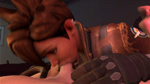 Tracer deepthroating nice dick