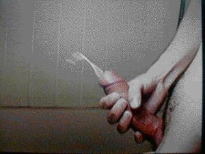 So much cum and at how far it shoots!