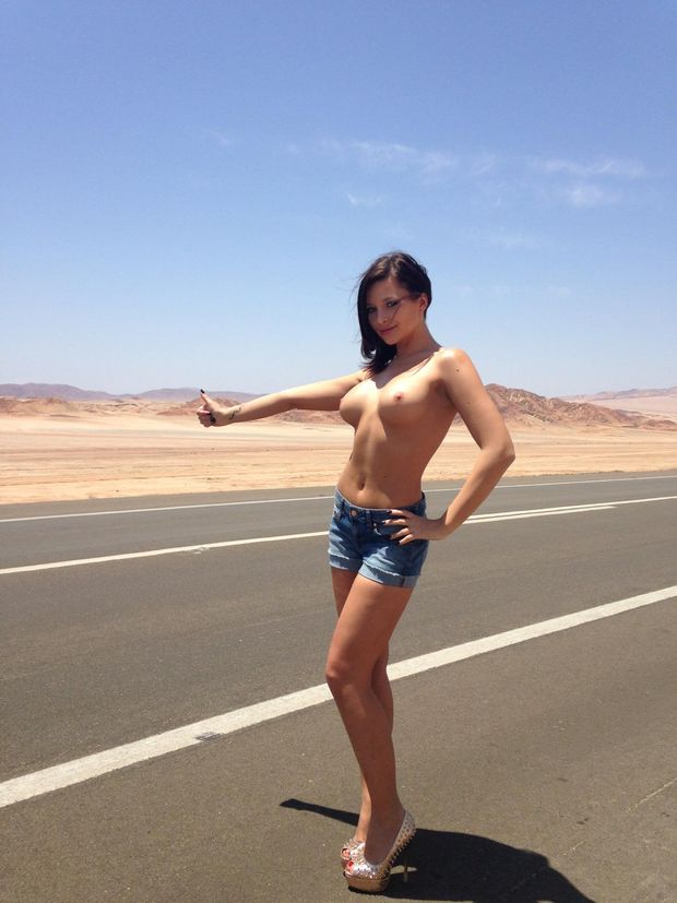I'd pick her up even with my gf in the car