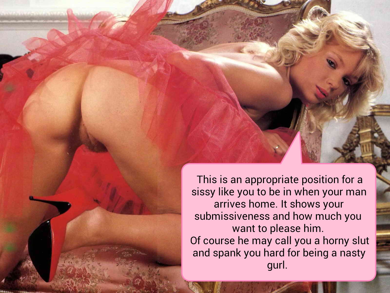 appropriate position for a sissy
