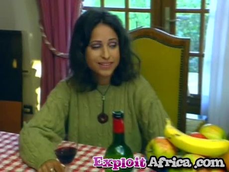 Slim black babe drunk and exploited by horny white cock boyfriend