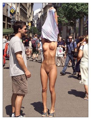 Okay since you lost the bet I’ll take the dress and meet you back here in 10 minutes. Have fun and try and make friends.