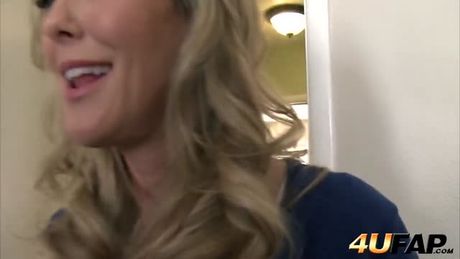 I am very bored in my house, so I decide sniff the underwear of the bitch of my stepmother Brandi Love. I know that she wants my cock but I