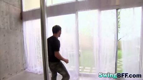 Naughty BDSM games lead to amazing swinger foursome