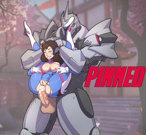 D.Va pinned and filled by Reinhardt