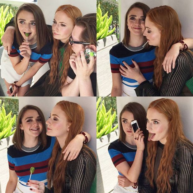 Maisie-Williams-Sophie-Turner-and-Natalie-Dormer-Sexy-6