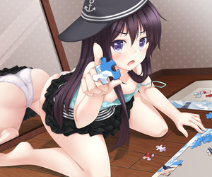 anime g!rl with puzzles