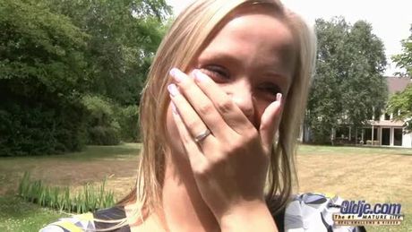 Wild outdoor sex session with oldje and teen Monica Thu!